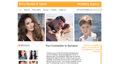 Desktop Screenshot of envymodelsandtalent.com